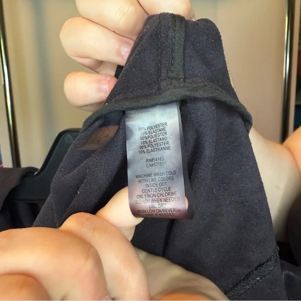 Calvin Klein Women's Black Distressed Draped Lapel Jacket Size: 3X - Picture 3 of 8